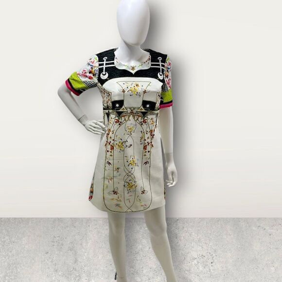 Piccione piccione Short Sleeve Graphic Dress - Picture 1 of 11